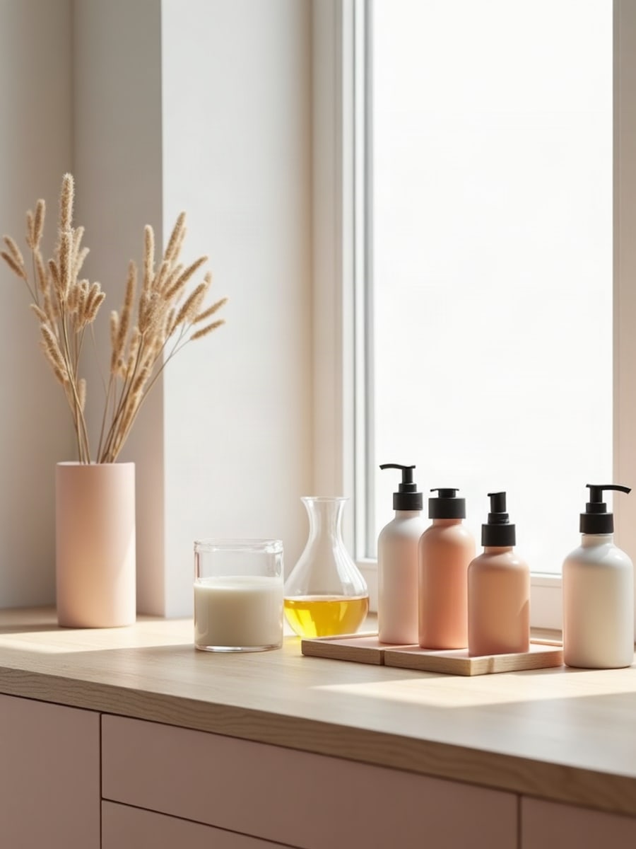 Inside a small Danish cosmetics laboratory